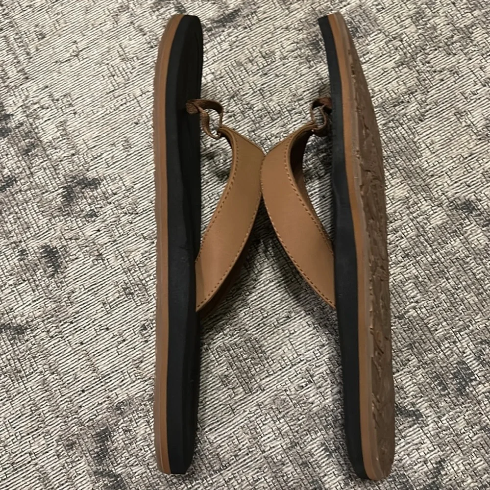 VANS MENS 10 NEXPA SYNTHETIC BROWN OFF THE WALL SUMMER FLIP FLOPS - Picture 6 of 9